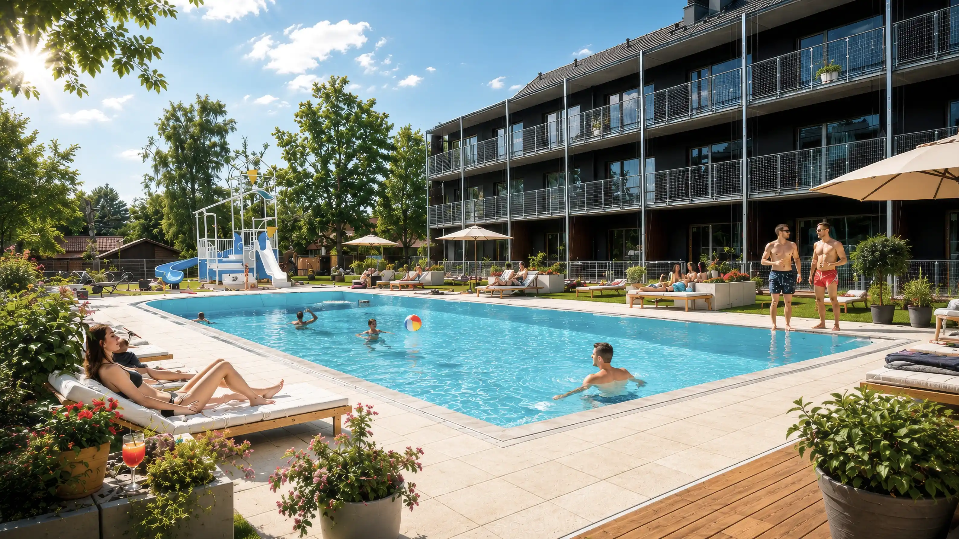 Widok na Resort Dźwirzyno z lotu ptaka